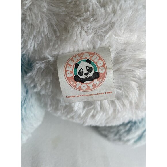 Peek A Boo Panda Plush 17in Stuffed Panda White Blue Pastel - Picture 7 of 9